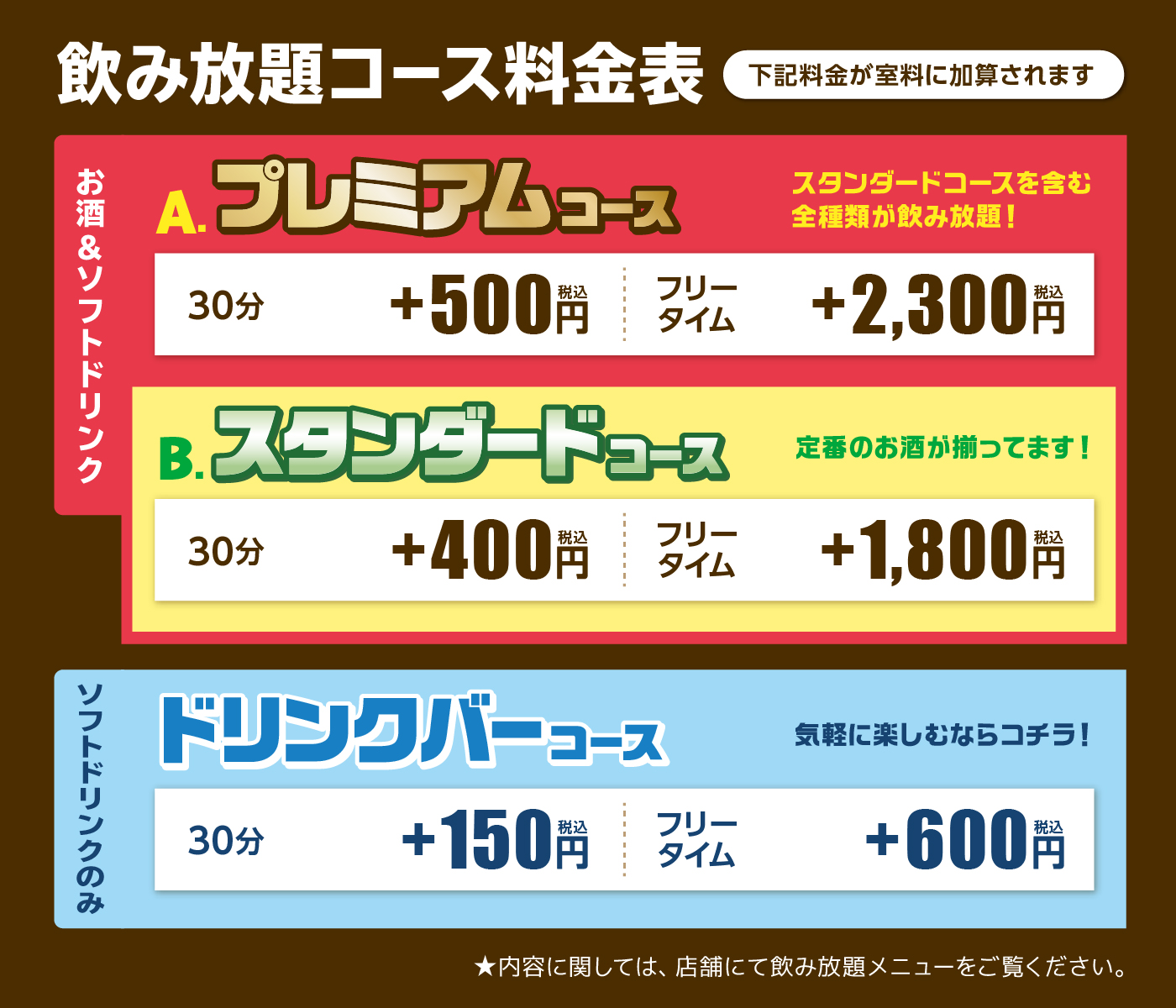 料金表