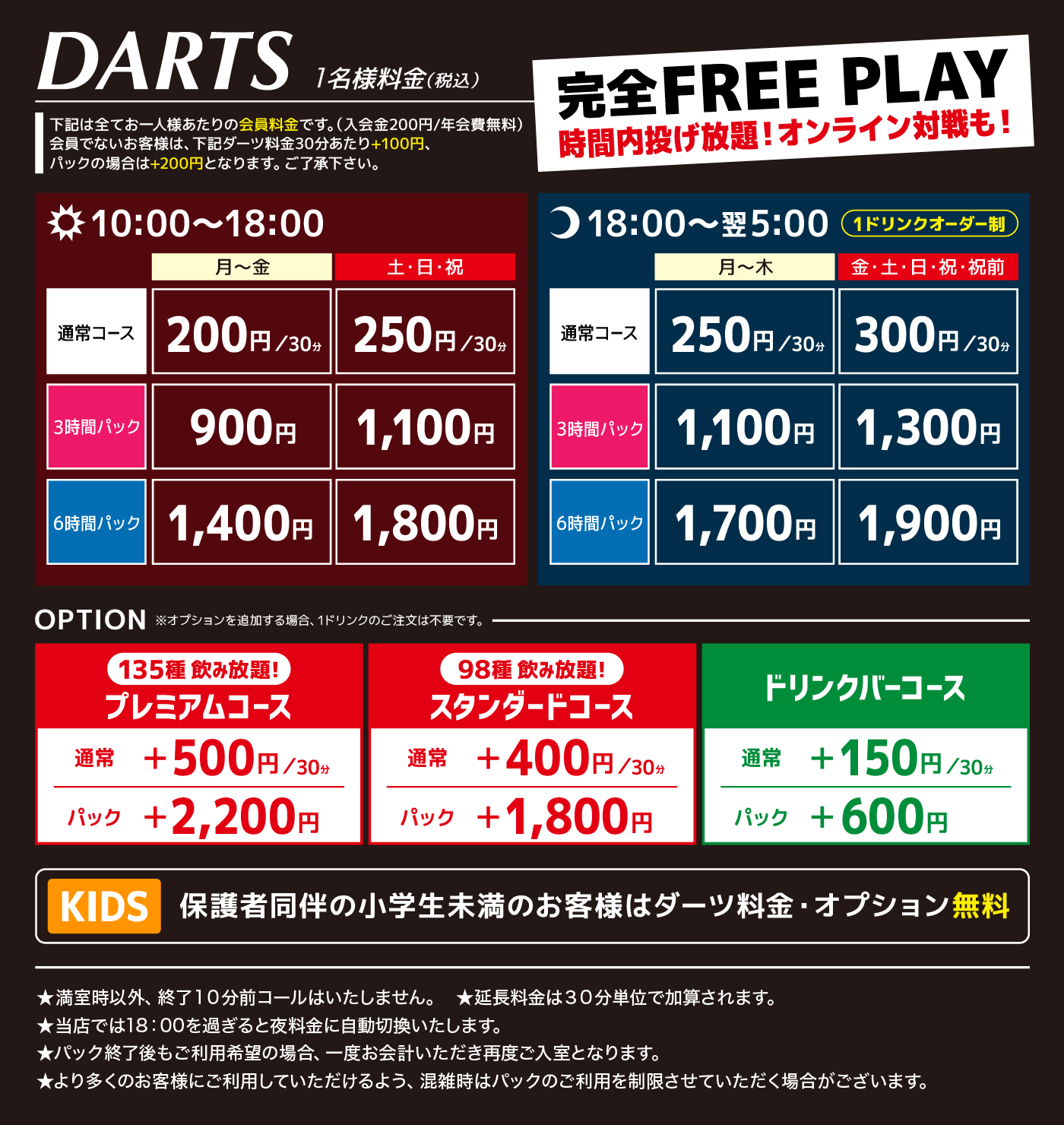 料金表