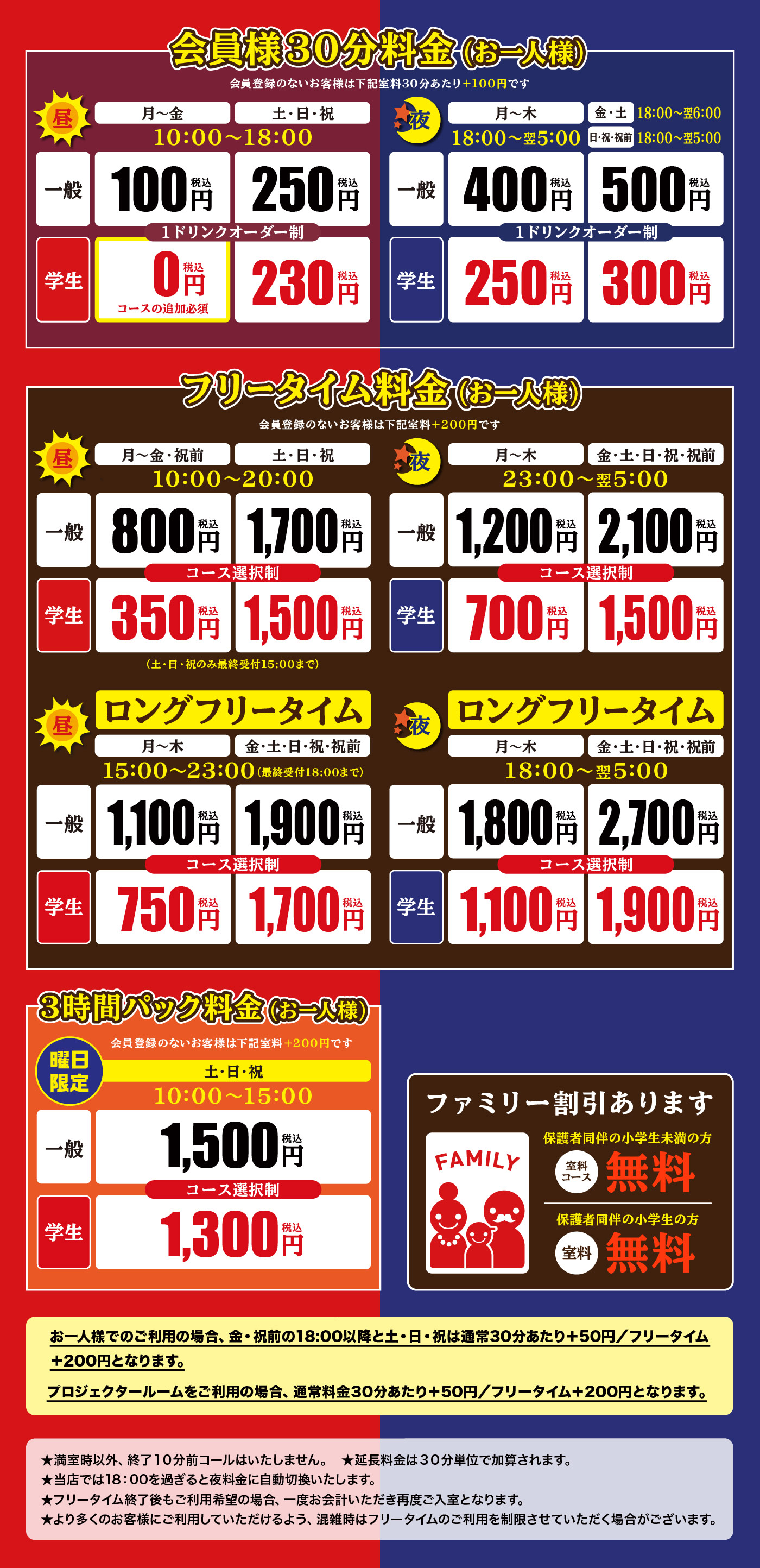 料金表