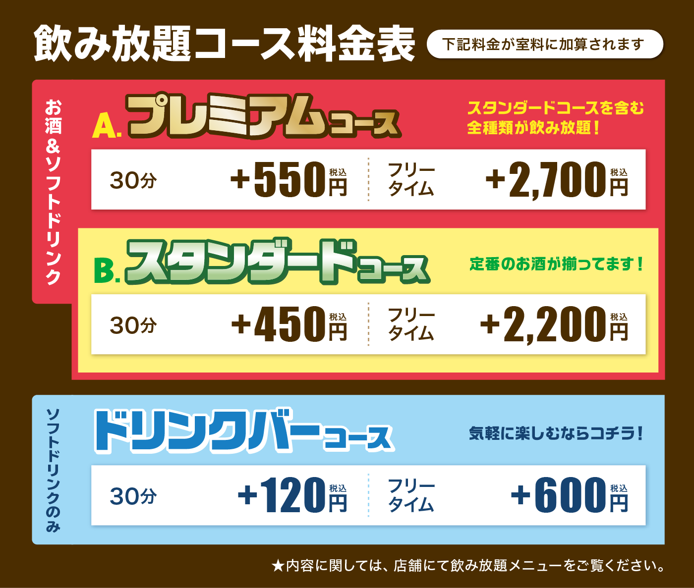料金表